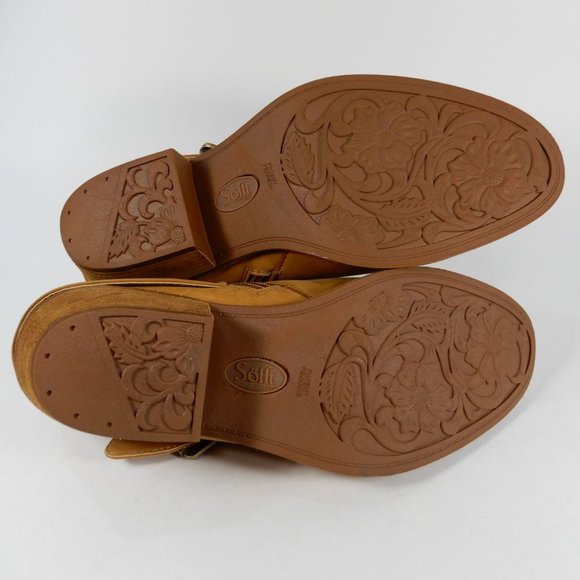 Sofft AQUA Söfft Alvie Comfort Bootie Shooties Size 9 Tan Leather NEW $149 - Picture 9 of 12